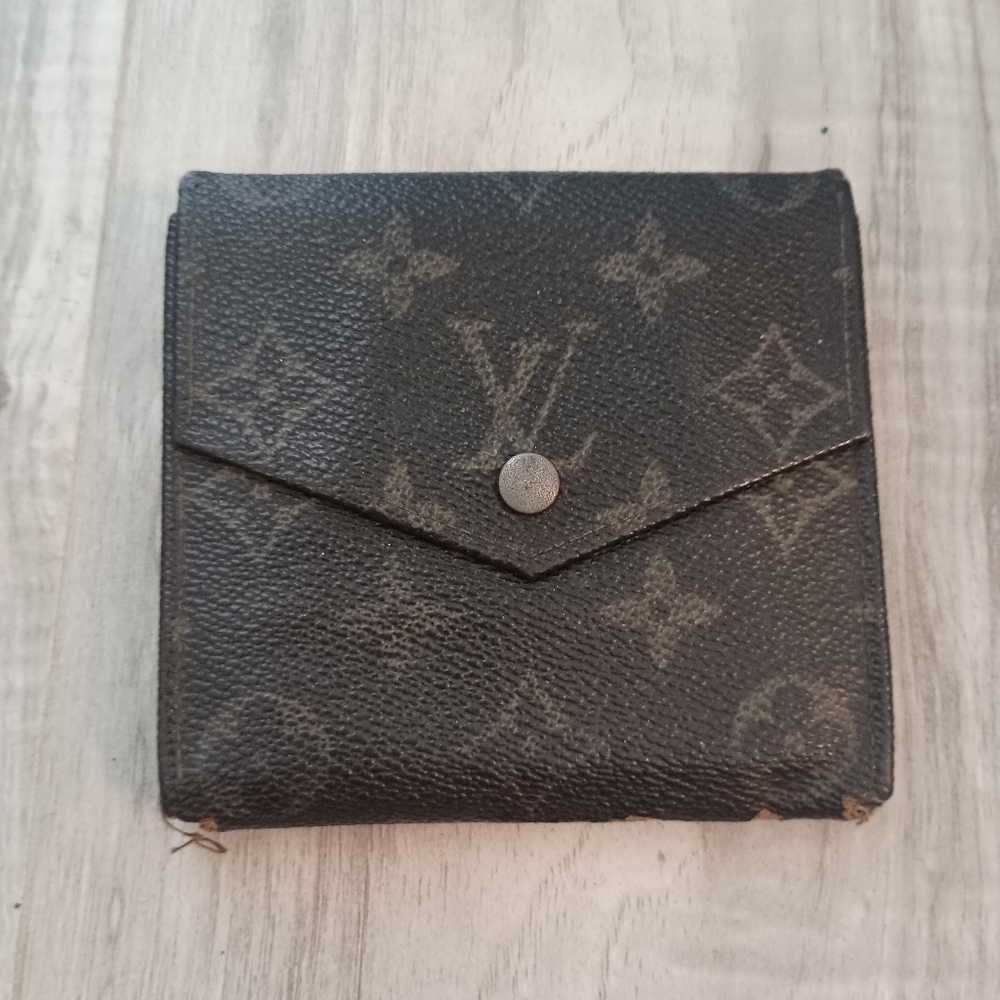 Louis-Vuitton Bifold Wallet Brown Authentic